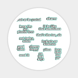 Blue Quotes Pack Magnet